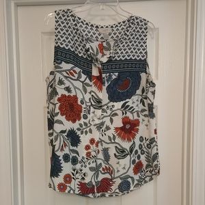 LOFT Sleeveless Blouse - Size L